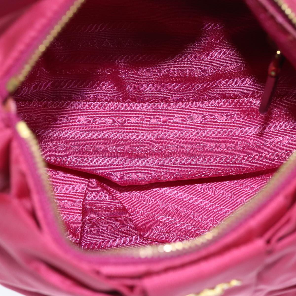 Ribbon Shoulder Bag Nylon Pink - Image 18