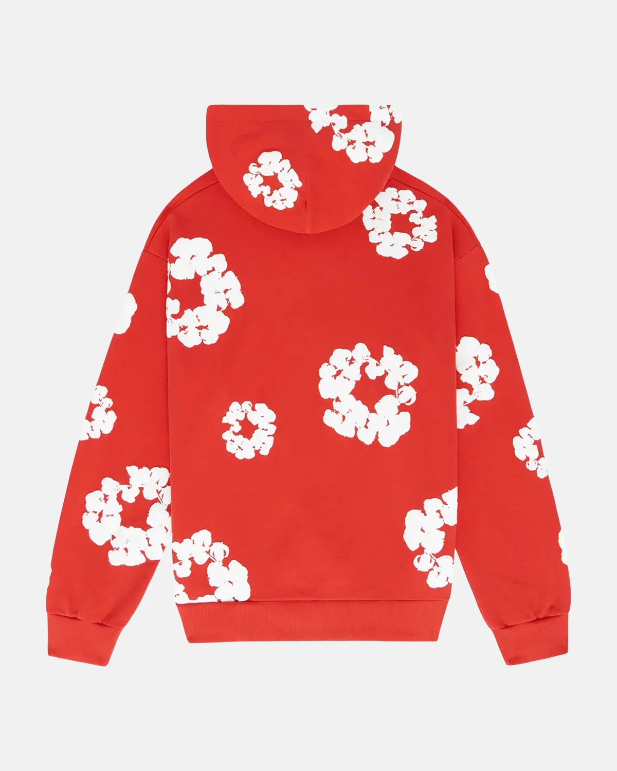 The Cotton Wreath Hoodie Red - Image 2