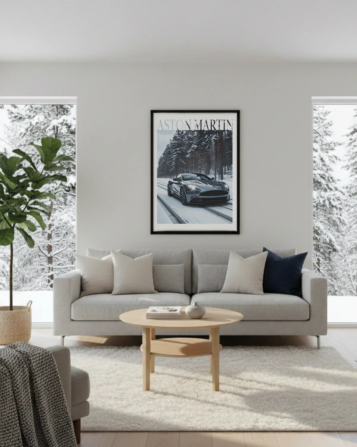 "Winter Aston Martin No.1" Poster - Image 2
