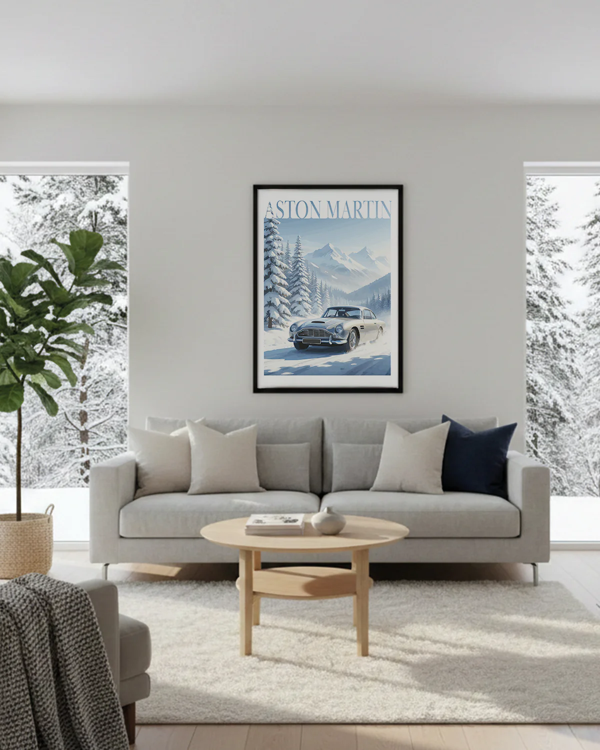 "Winter Aston Martin No.3" Poster - Image 2