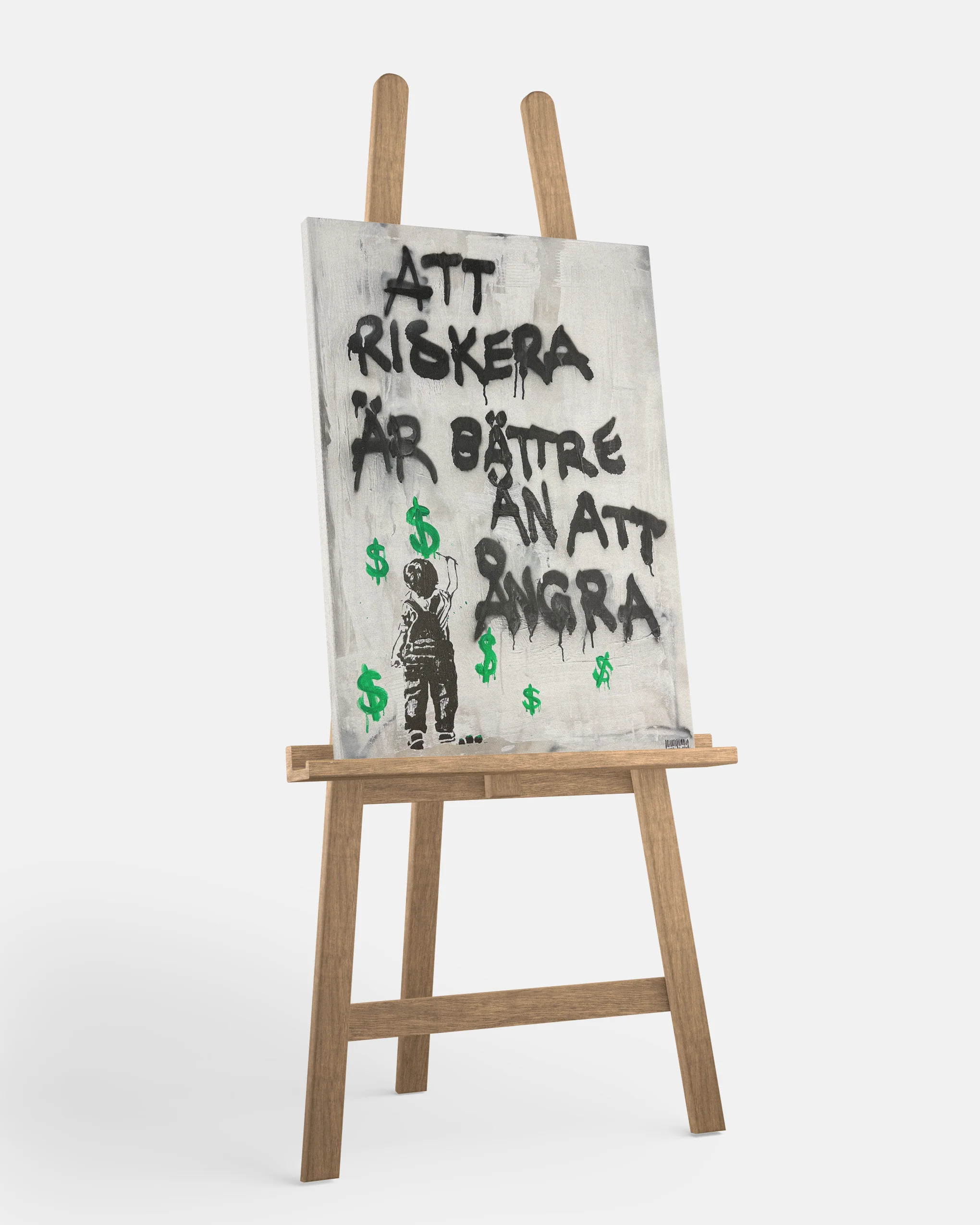 "Att riskera är bättre än att ångra" Canvastavla - Image 2