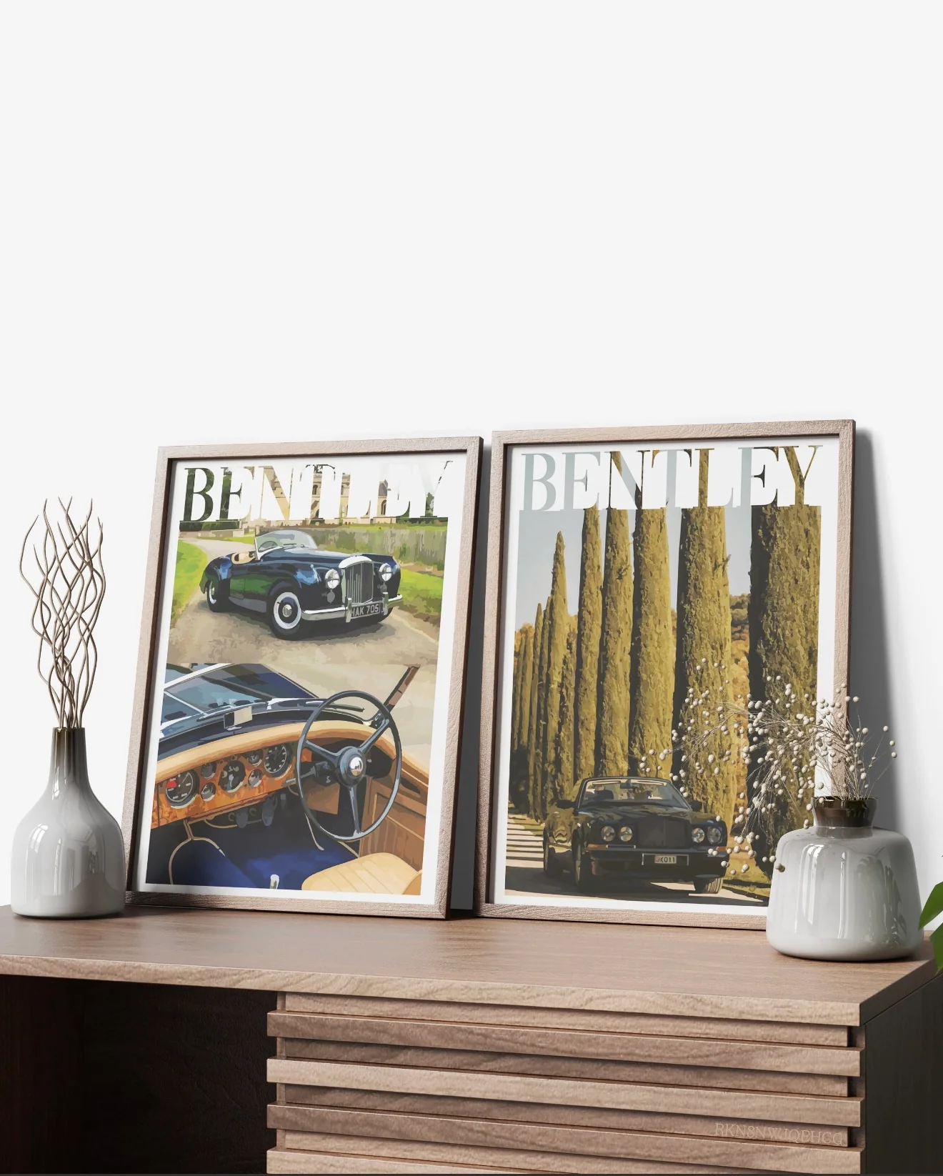 "Old Money Bentley No.1" Poster - Image 2