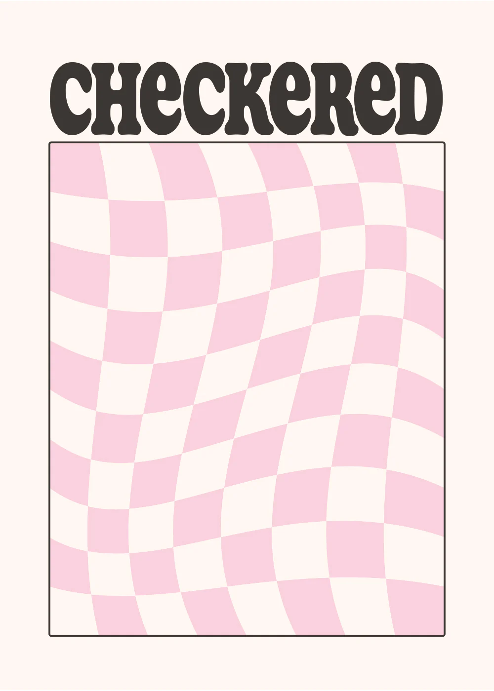 "Checkered" Poster