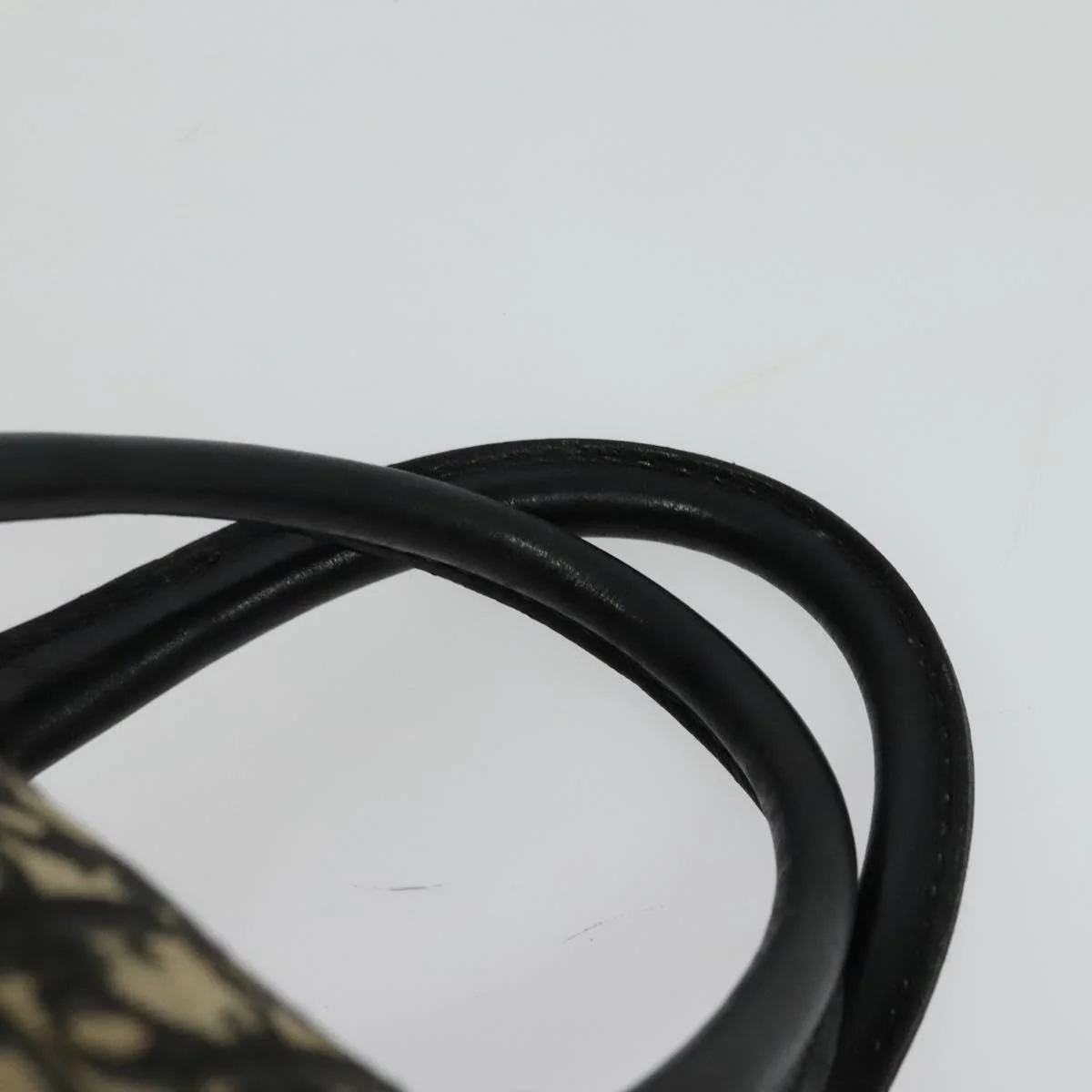 Christian Dior Trotter Canvas Boston Bag Black Gold - Image 9