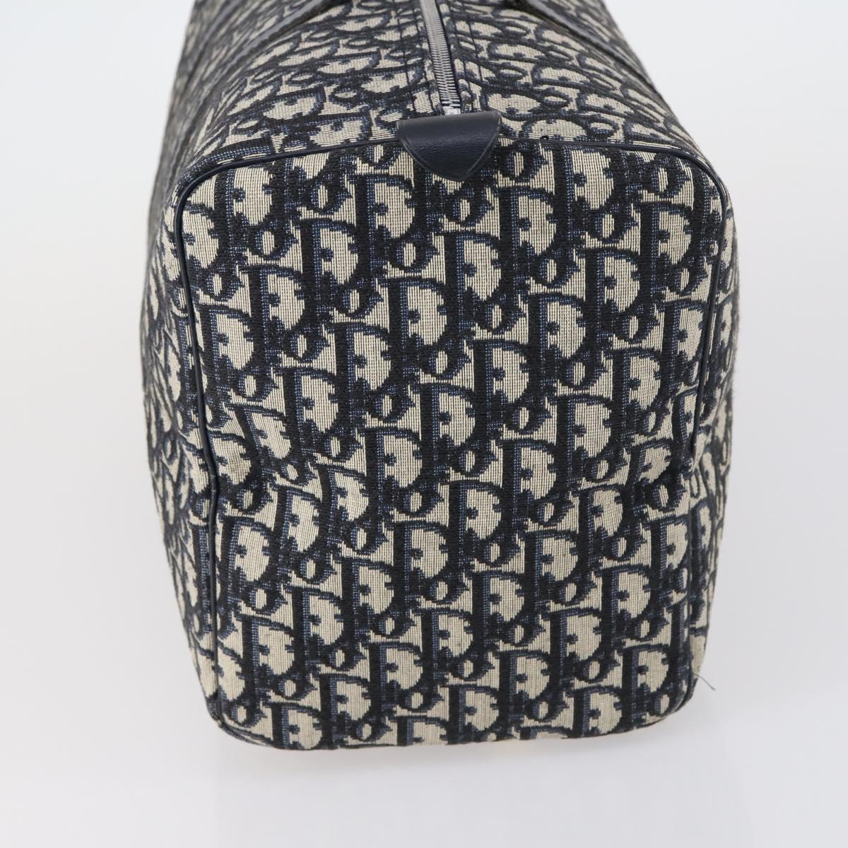 Trotter Canvas Boston Bag Navy Silver - Image 5