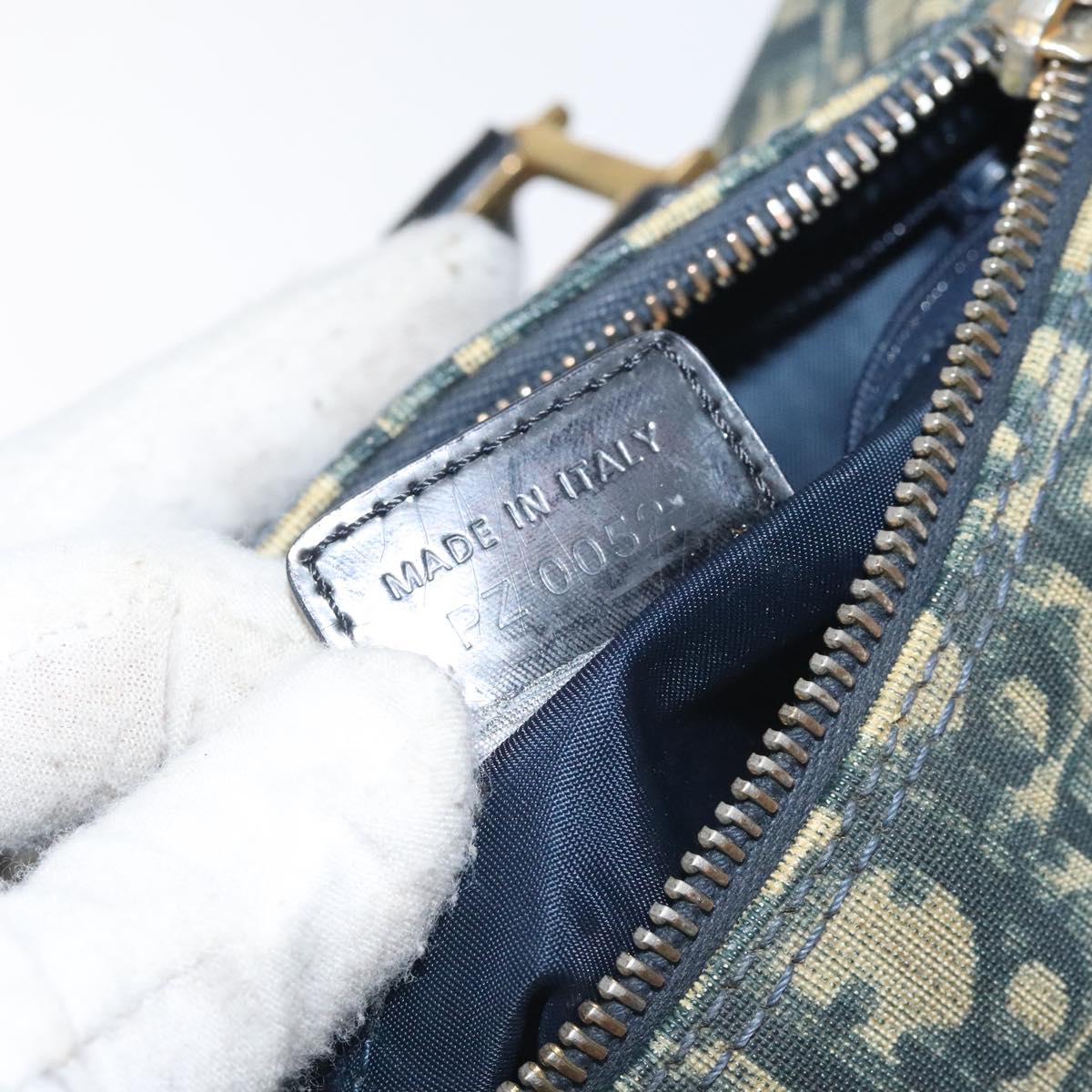 Trotter Canvas Hand Bag PVC Navy Gold - Image 21