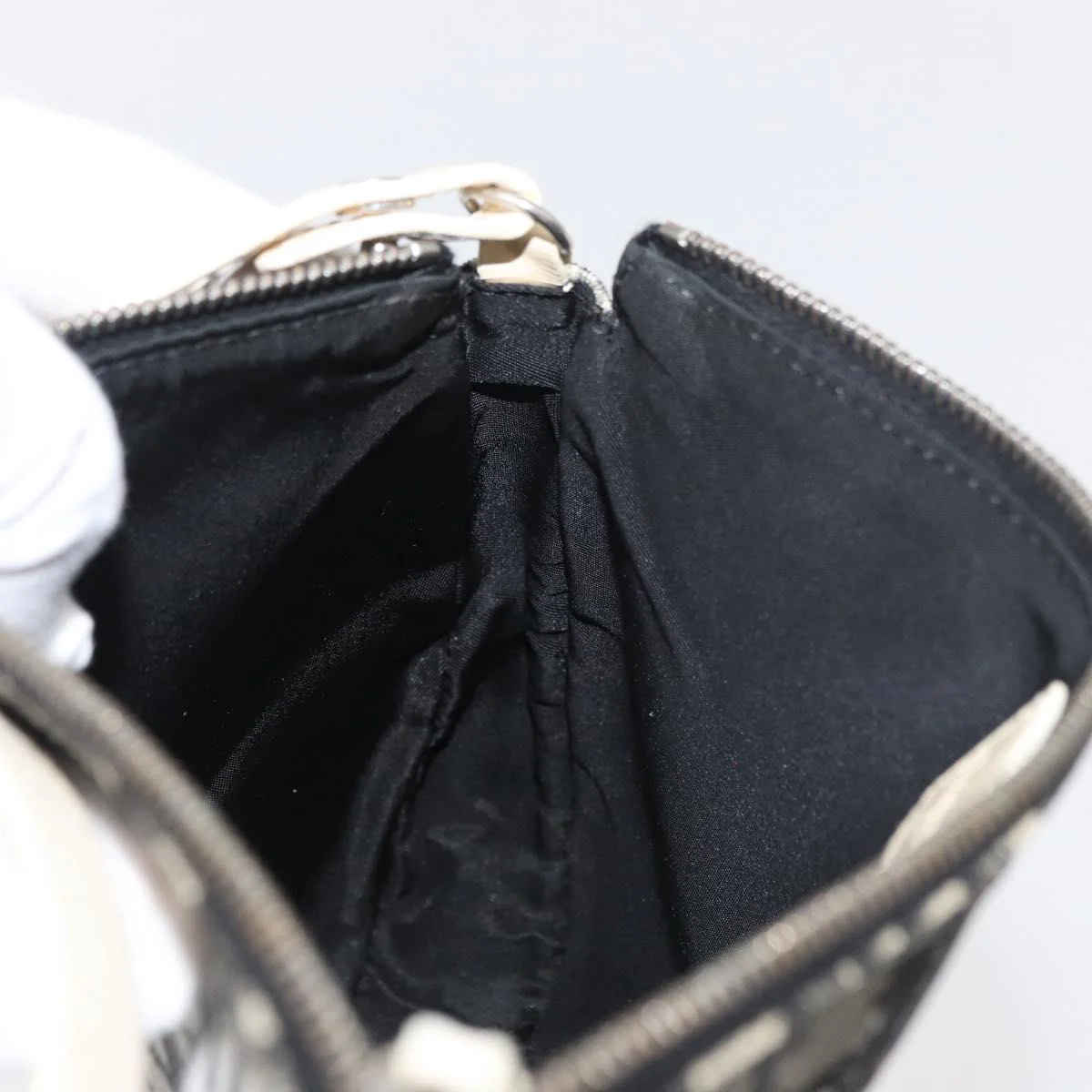 Trotter Canvas Saddle Accessory Pouch Black Silver - Image 19
