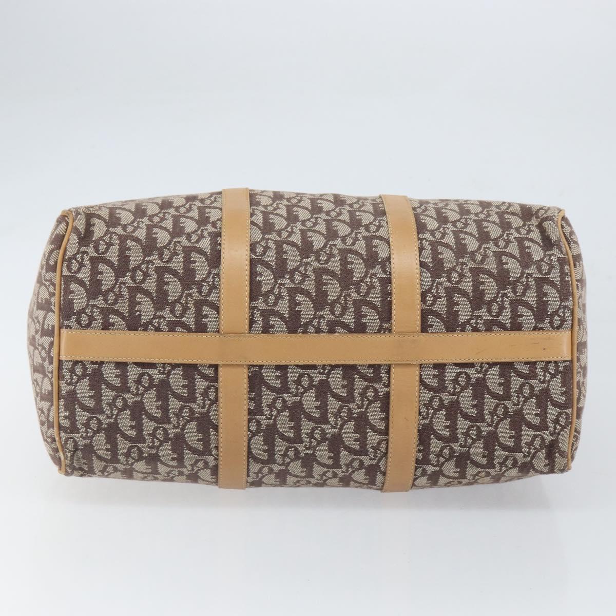 Trotter Canvas Boston Bag Brown Gold - Image 10