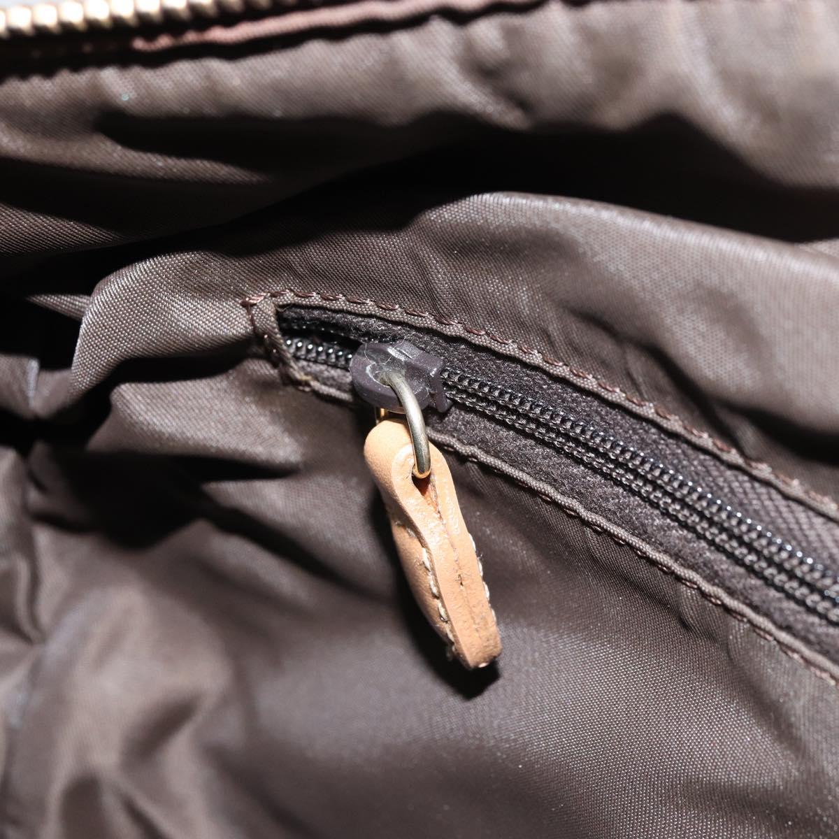 Trotter Canvas Boston Bag Brown Gold - Image 21