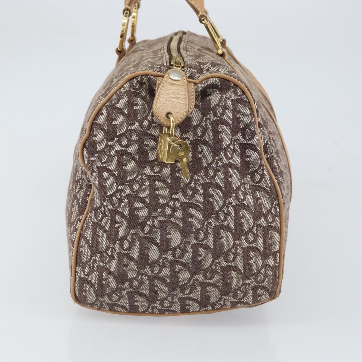 Trotter Canvas Boston Bag Brown Gold - Image 5