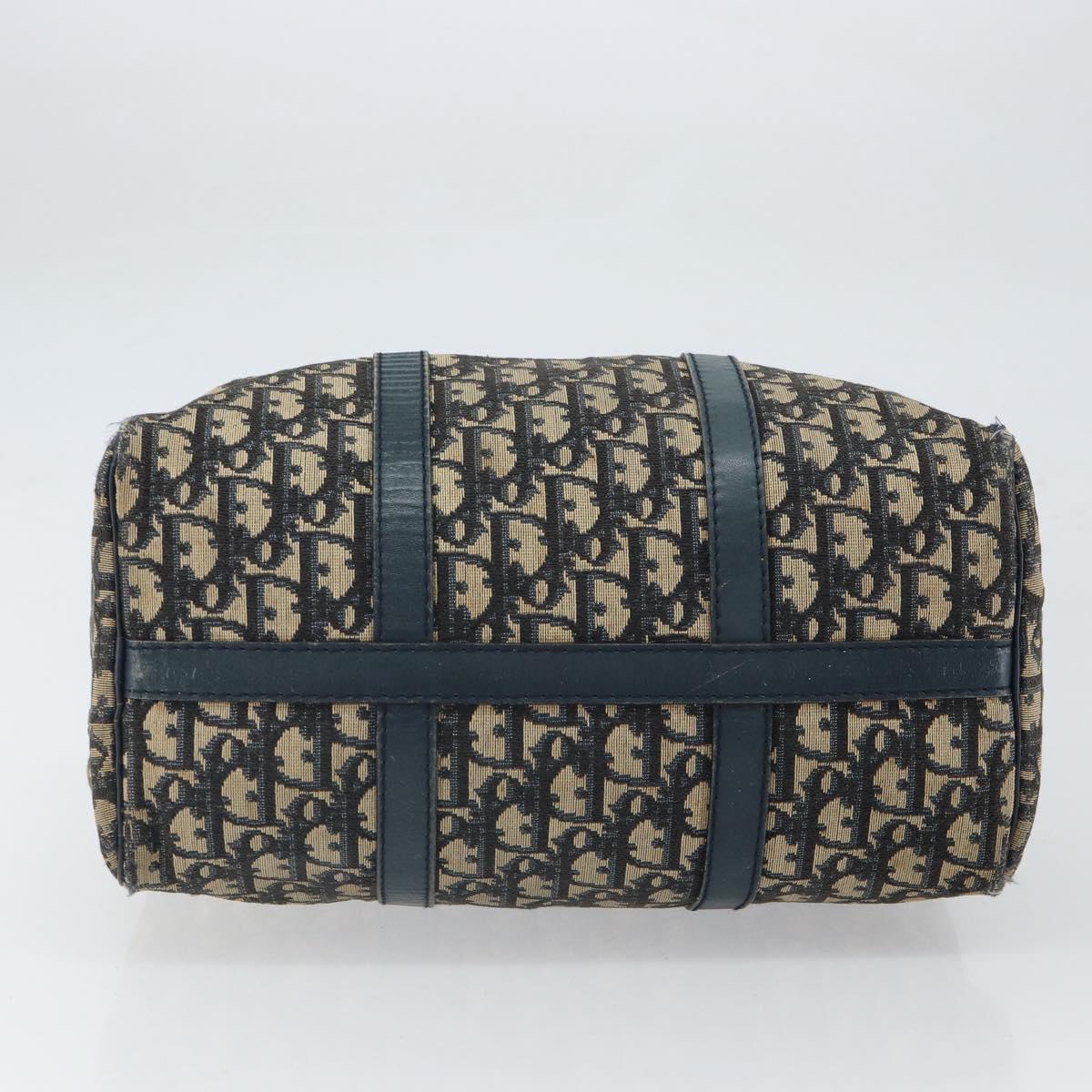 Trotter Canvas Boston Bag Navy Silver - Image 10