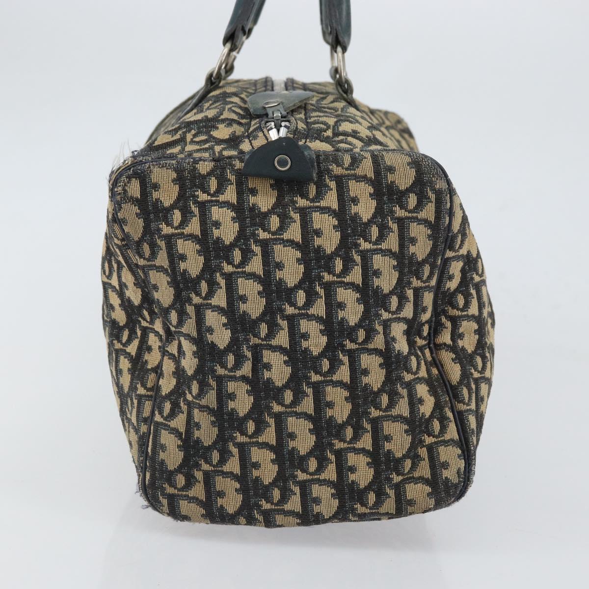 Trotter Canvas Boston Bag Navy Silver - Image 6