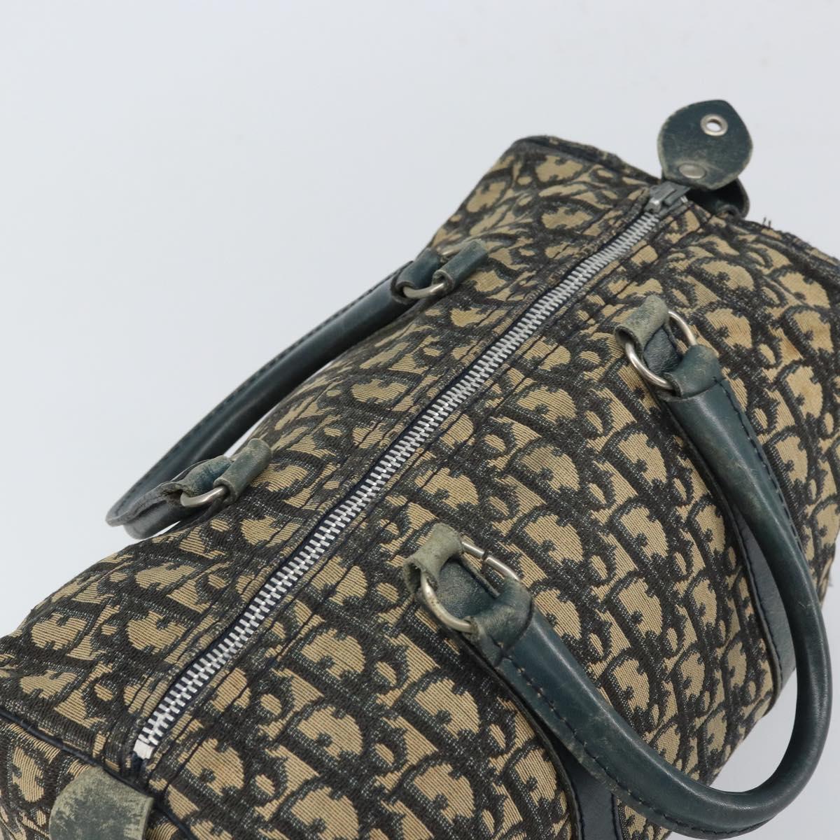 Trotter Canvas Boston Bag Navy Silver - Image 7
