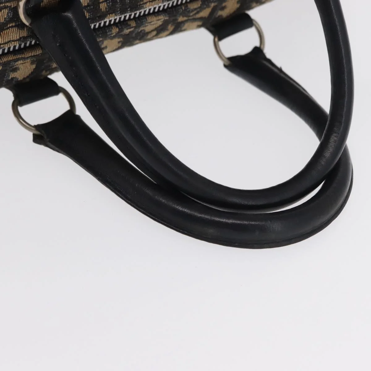 Trotter Canvas Boston Bag Navy Silver - Image 8