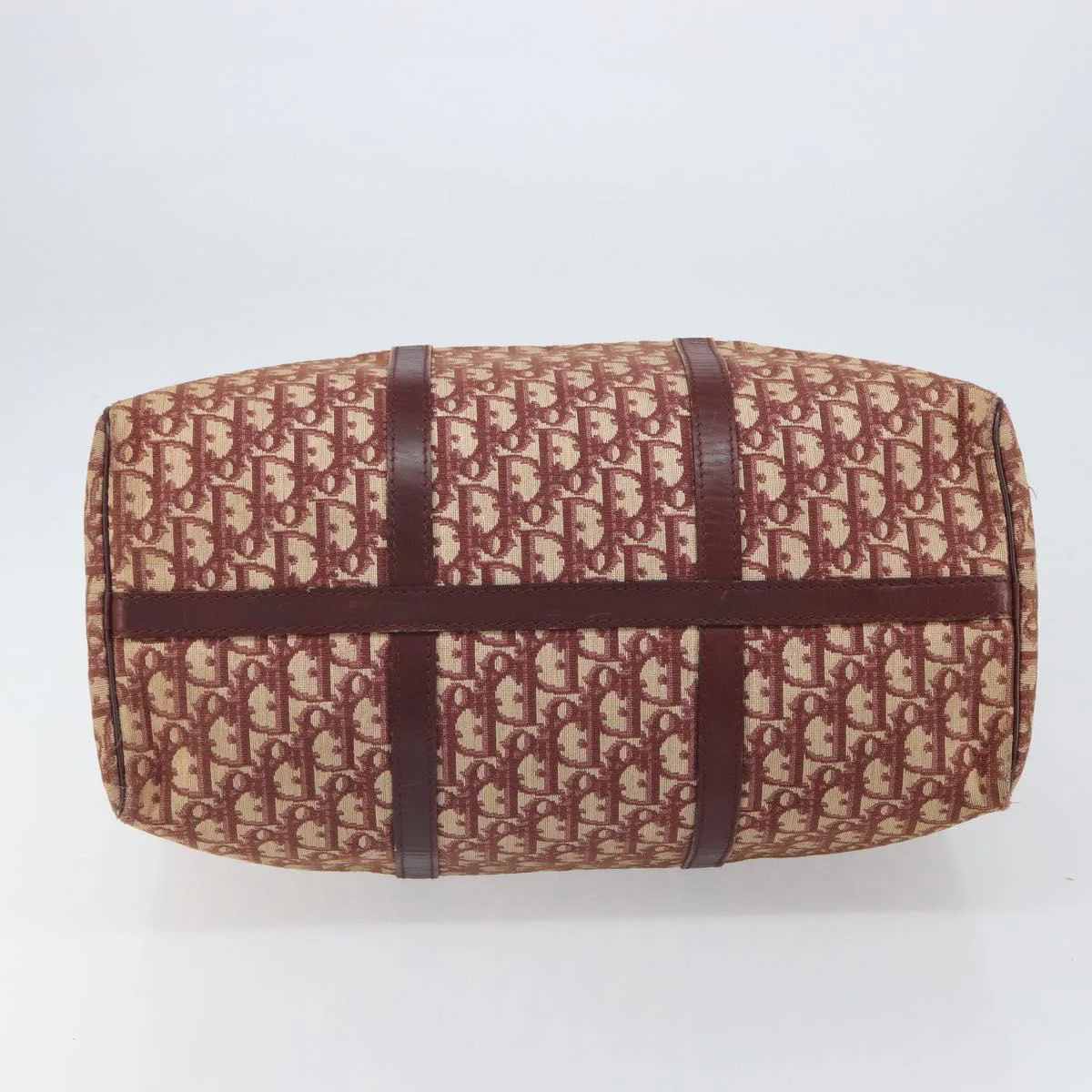 Trotter Canvas Boston Bag Red Silver - Image 10