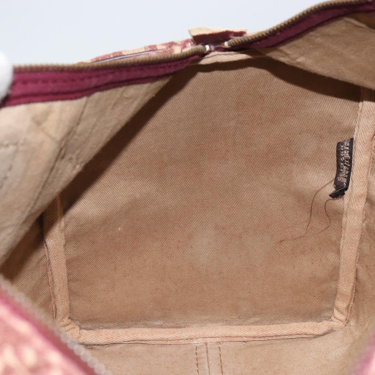 Trotter Canvas Boston Bag Red Silver - Image 17