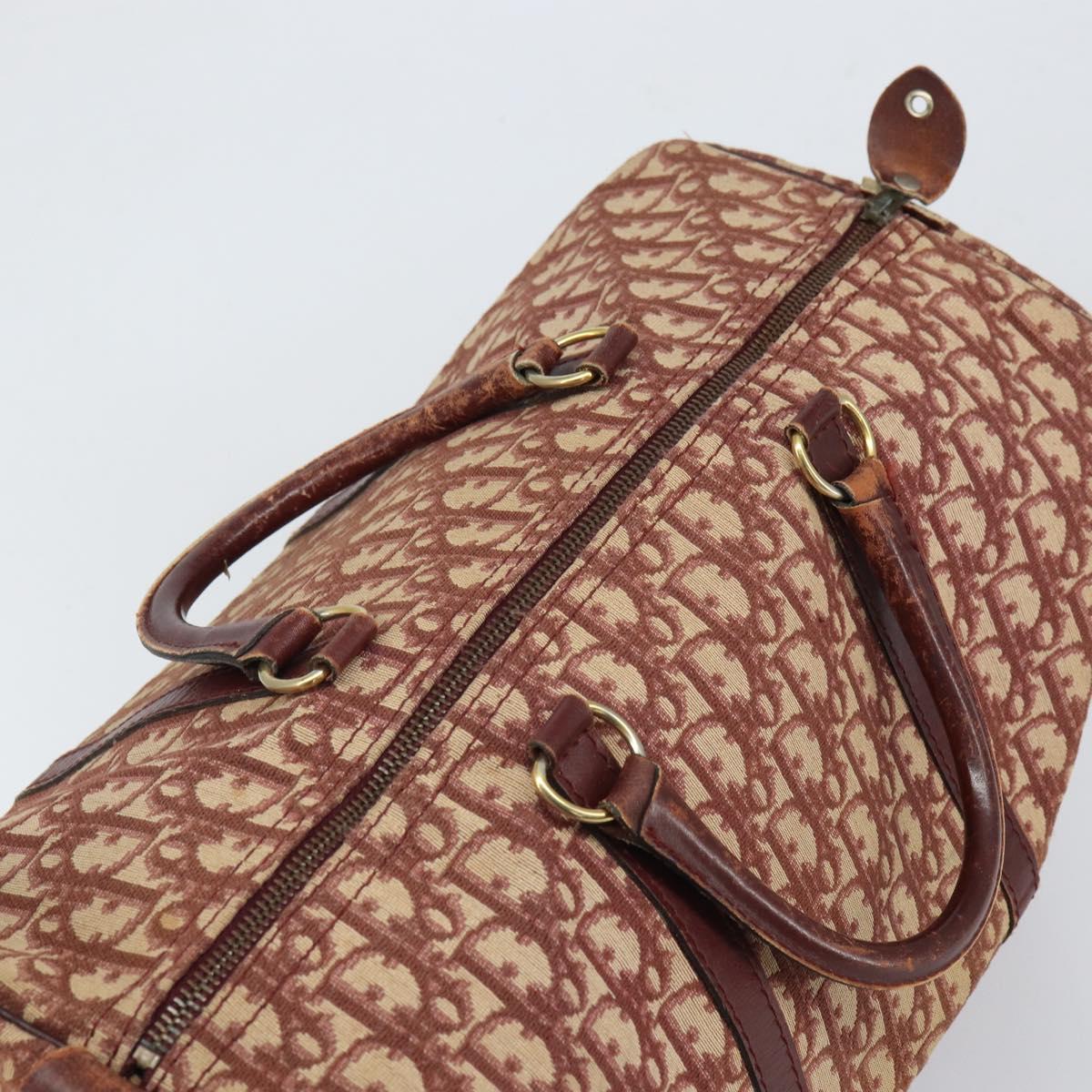 Trotter Canvas Boston Bag Red Silver - Image 7