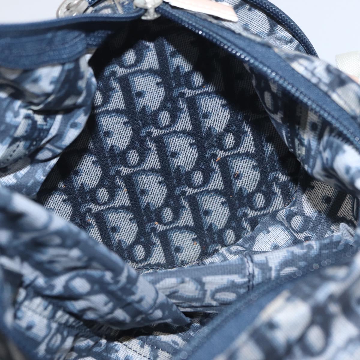 Trotter Canvas Hand Bag Navy Silver - Image 18