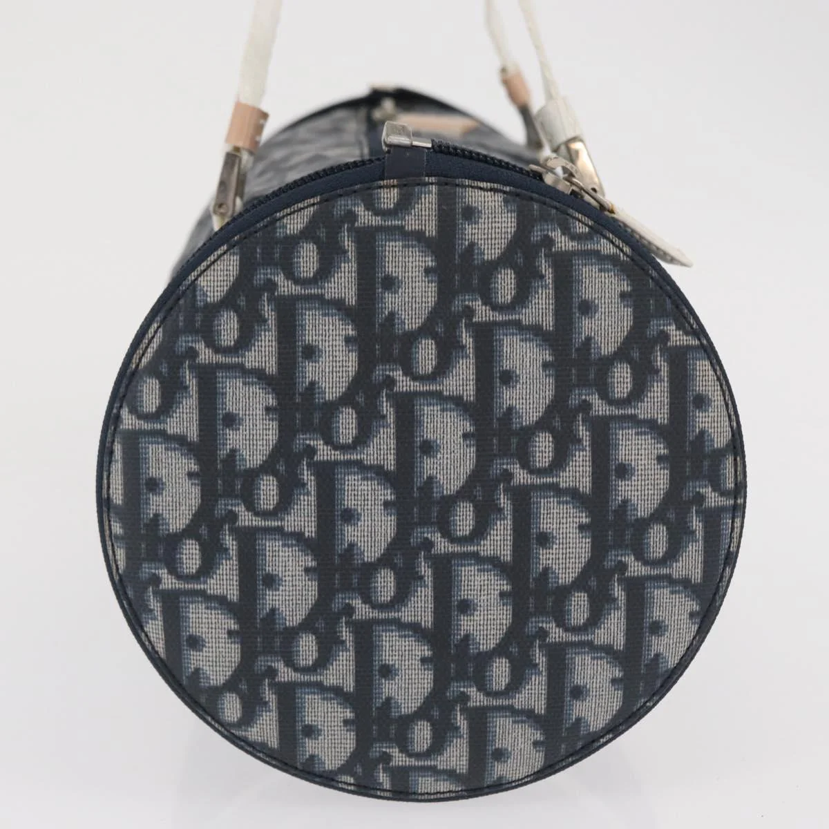Trotter Canvas Hand Bag Navy Silver - Image 5