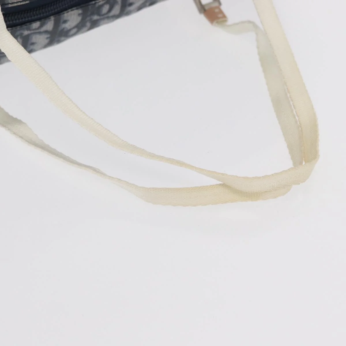 Trotter Canvas Hand Bag Navy Silver - Image 8