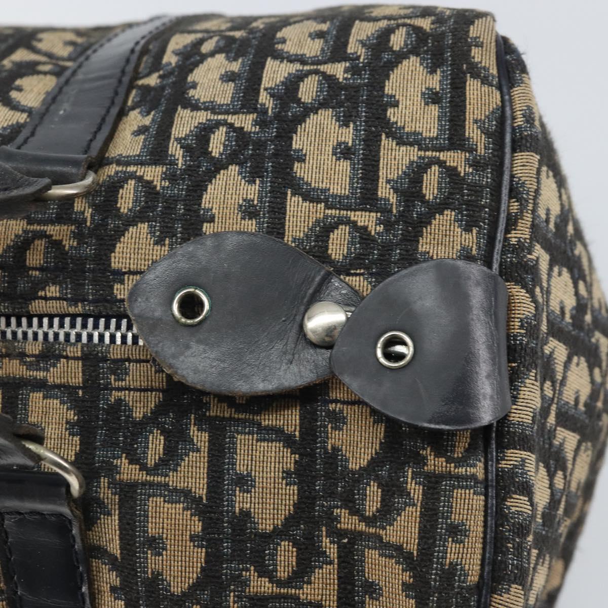 Trotter Canvas Hand Bag Navy Silver - Image 15