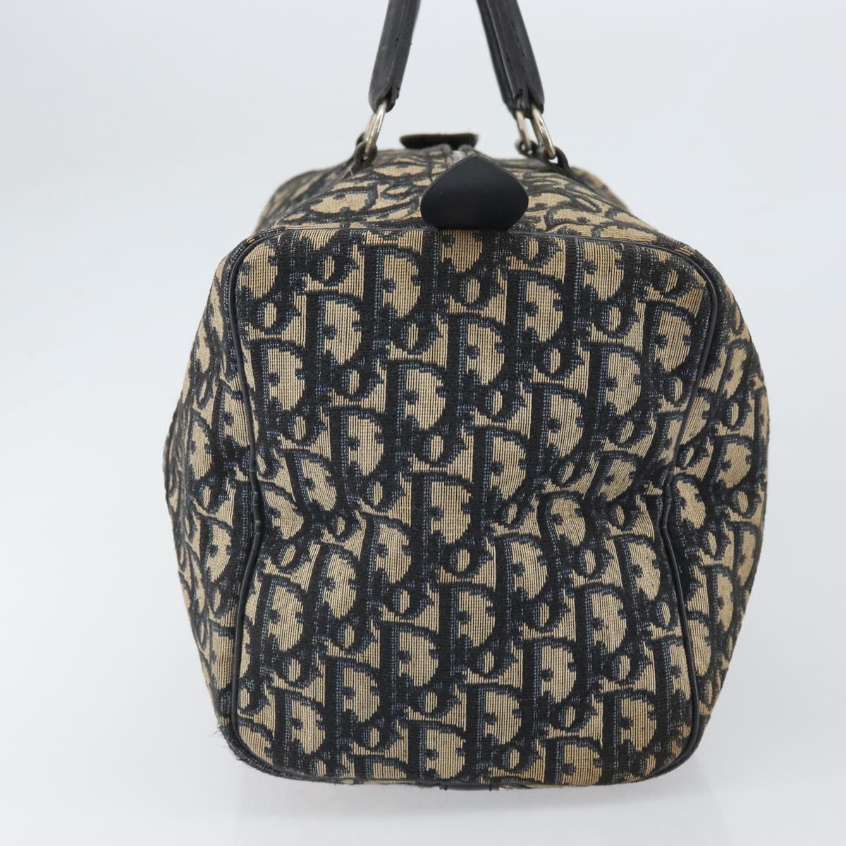 Trotter Canvas Hand Bag Navy Silver - Image 6