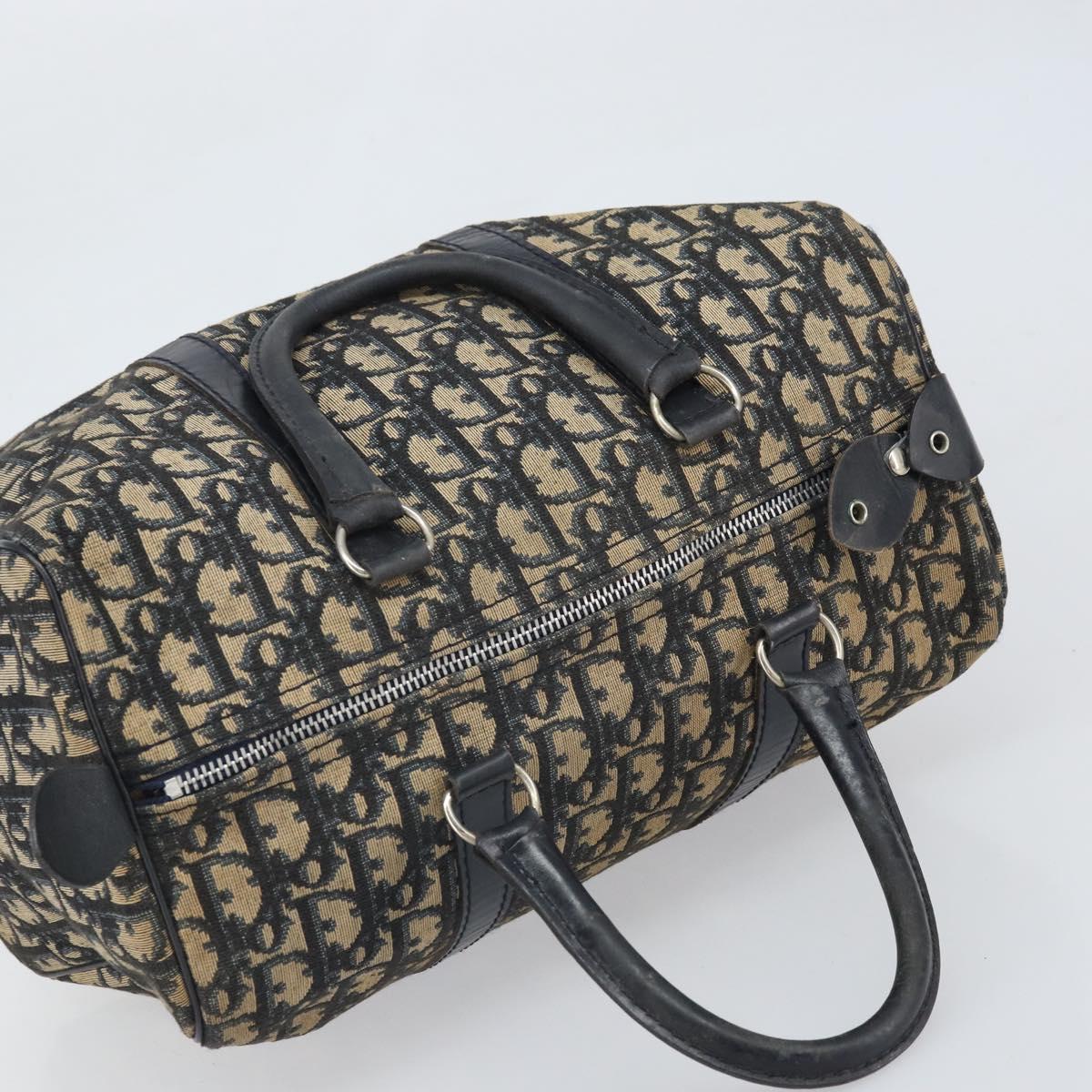 Trotter Canvas Hand Bag Navy Silver - Image 7