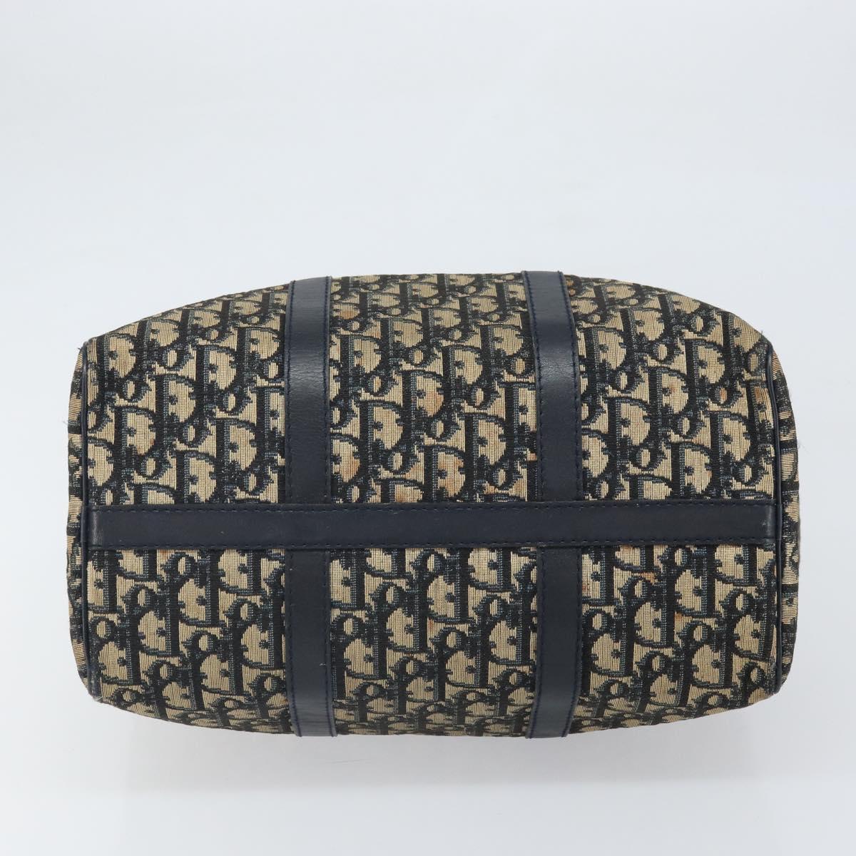 Trotter Canvas Hand Bag Navy Silver - Image 10