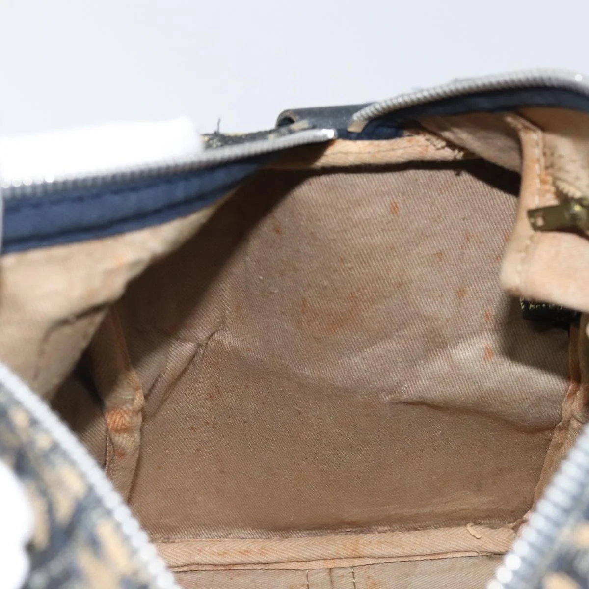 Trotter Canvas Hand Bag Navy Silver - Image 18