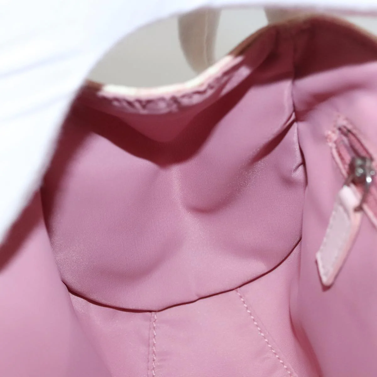 Trotter Canvas Romantic Hand Bag PVC Pink Silver - Image 20