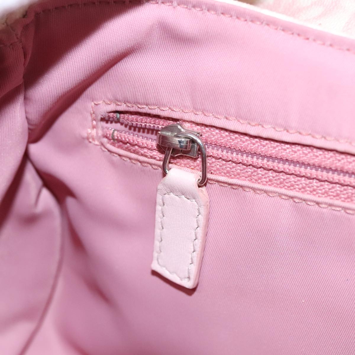 Trotter Canvas Romantic Hand Bag PVC Pink Silver - Image 21