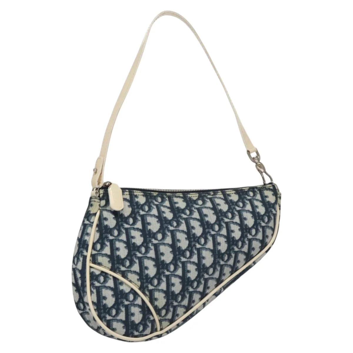 Trotter Canvas Saddle Pouch Navy - Image 2