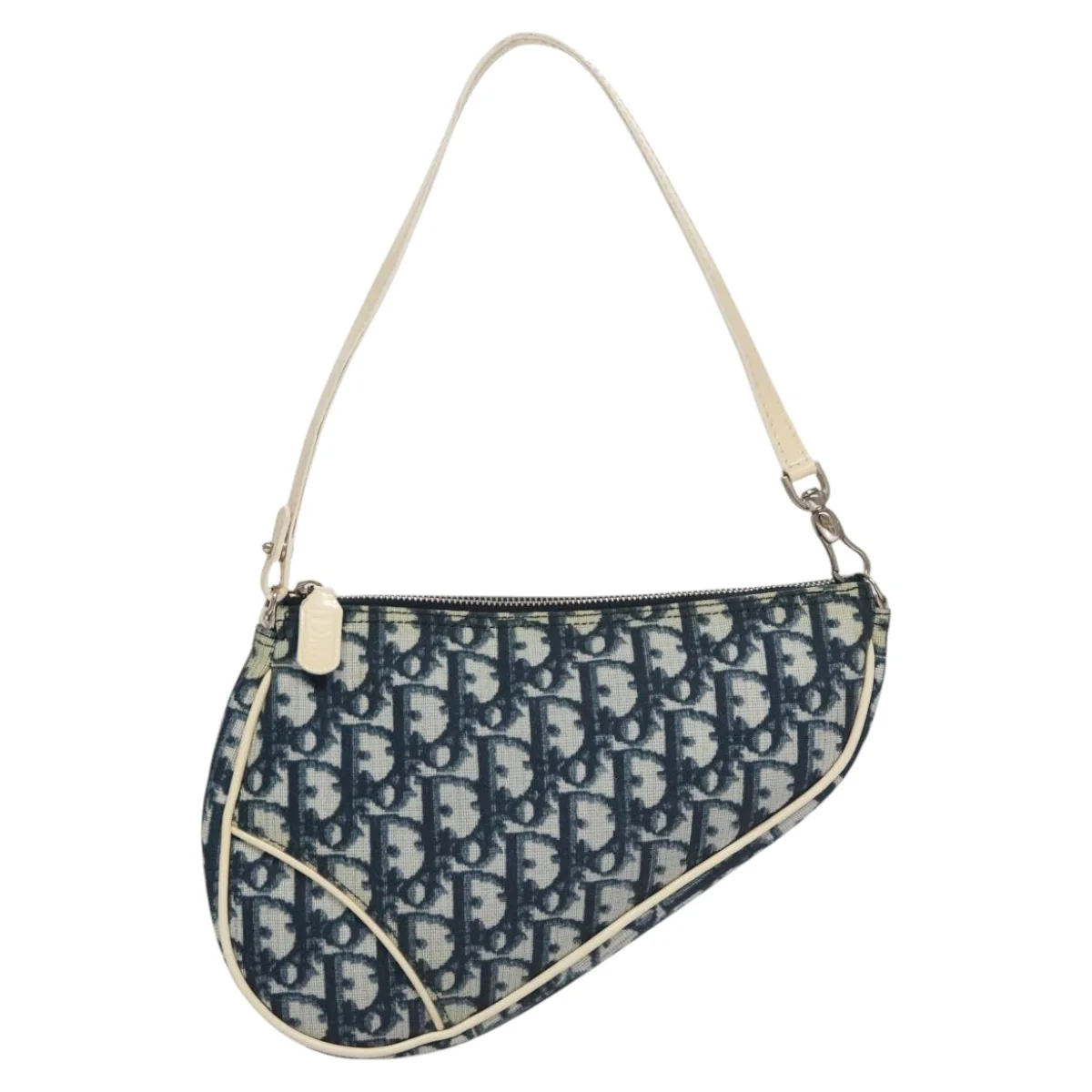 Trotter Canvas Saddle Pouch Navy - Image 3