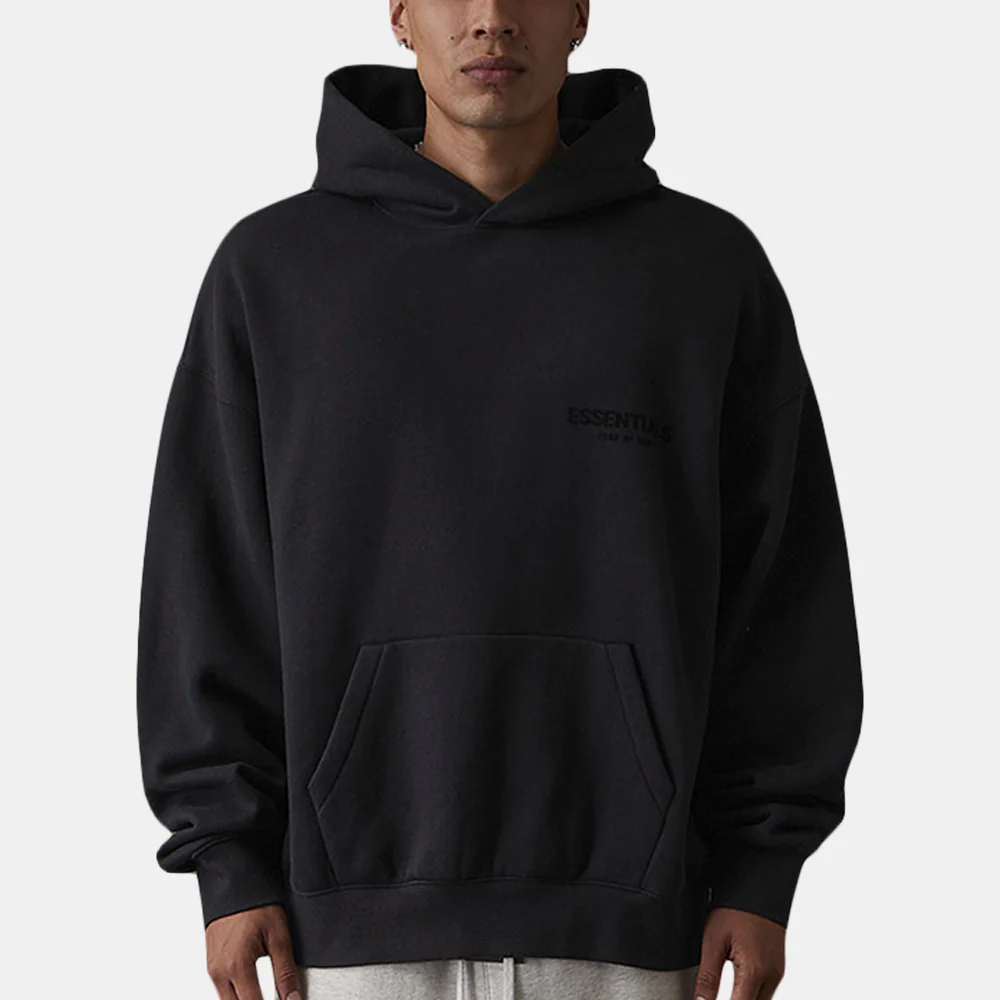 Essentials "Black" Stretch Limo Hoodie (SS22) - Image 3