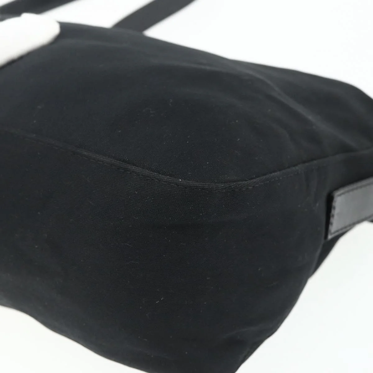 Mamma Baguette Shoulder Bag Nylon Black Silver - Image 13