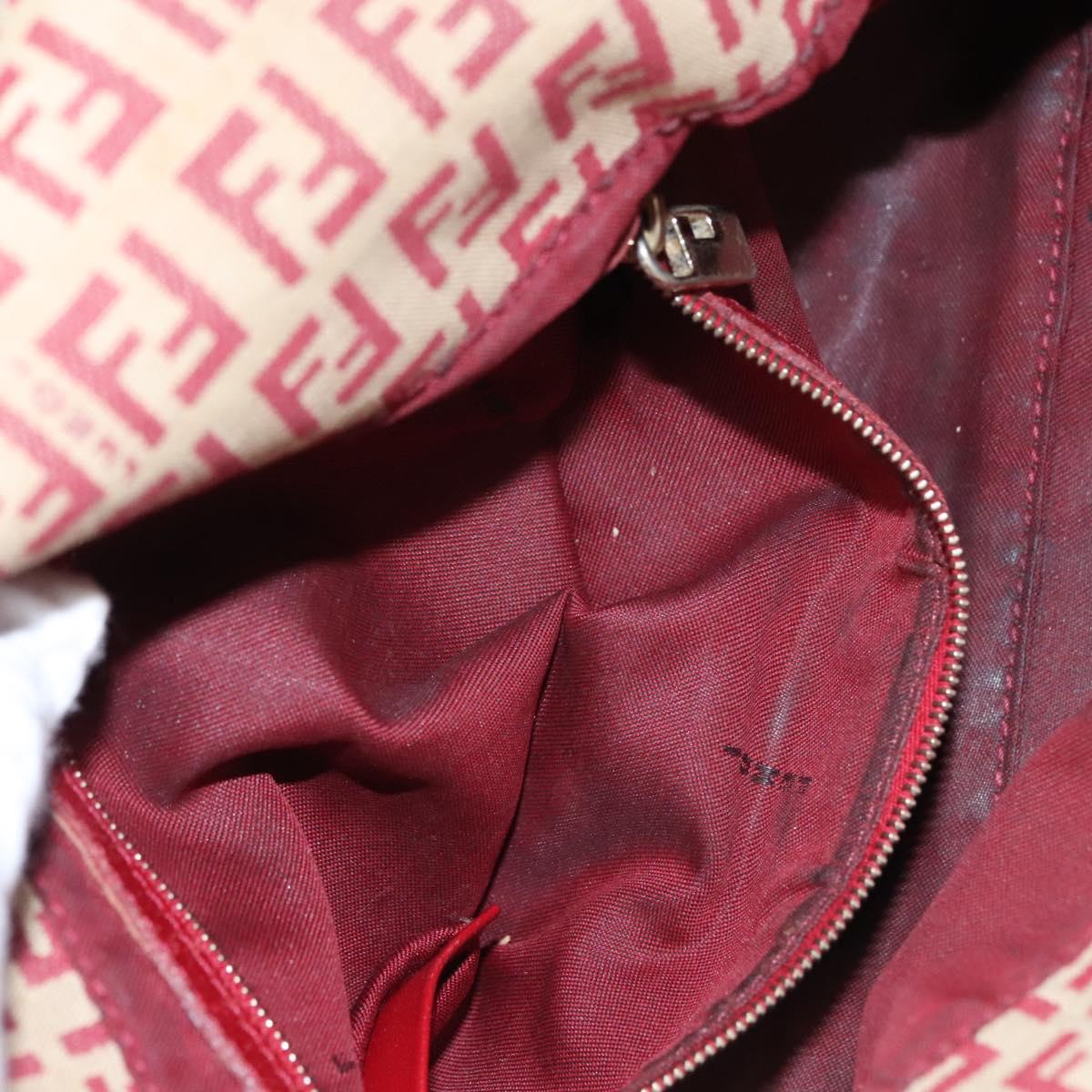 Zucchino Canvas Mamma Baguette Shoulder Bag Beige Red - Image 25