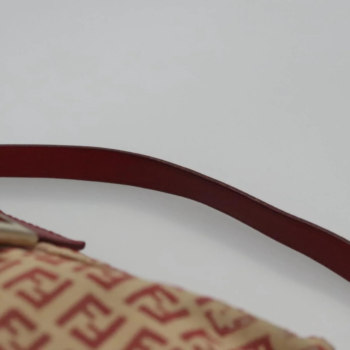 Zucchino Canvas Mamma Baguette Shoulder Bag Beige Red - Image 9
