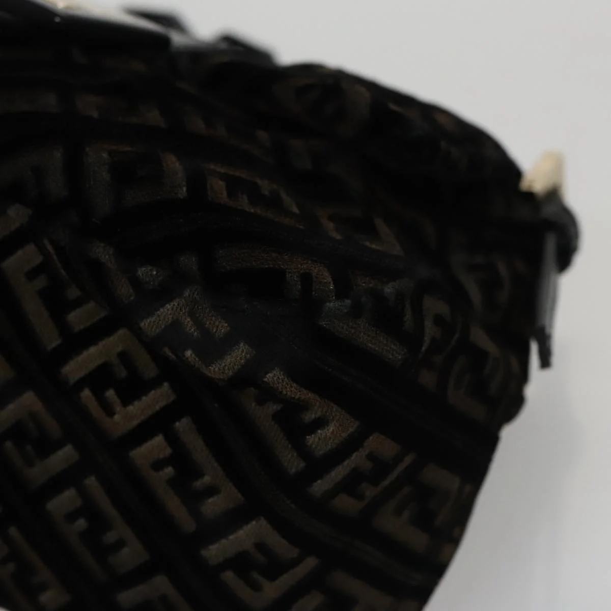 Zucchino Canvas Mini Mamma Baguette Shoulder Bag Velor Black - Image 14