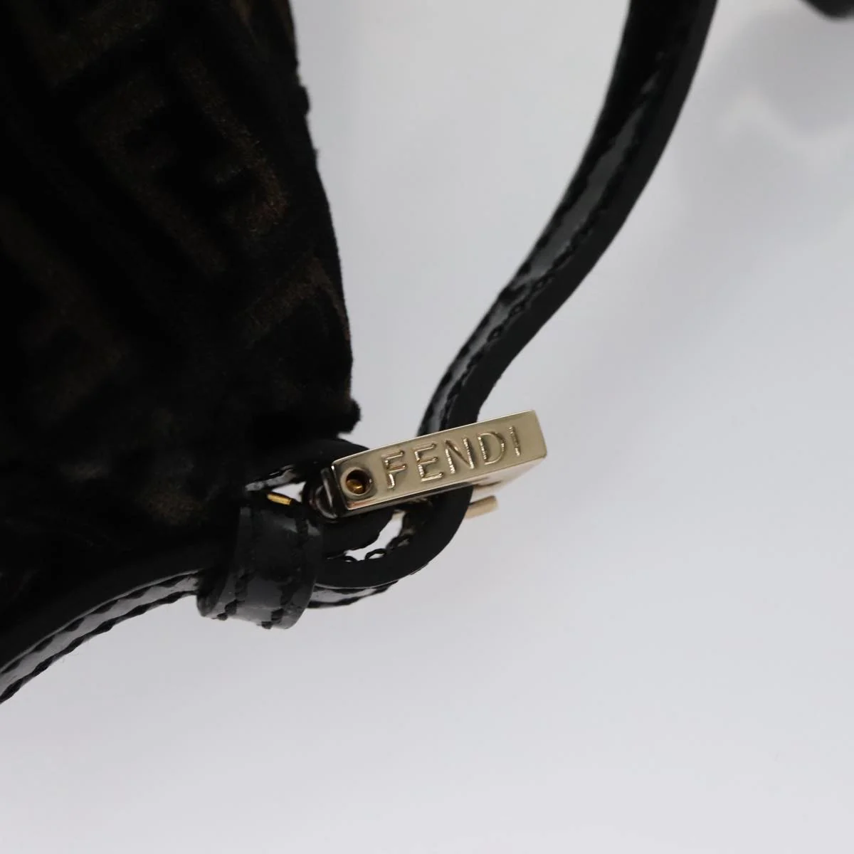 Zucchino Canvas Mini Mamma Baguette Shoulder Bag Velor Black - Image 17