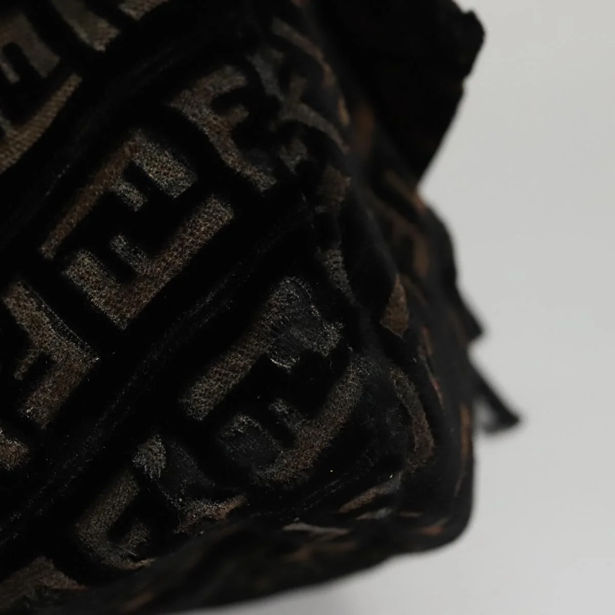 Zucchino Canvas Mini Mamma Baguette Shoulder Bag Velor Black - Image 7