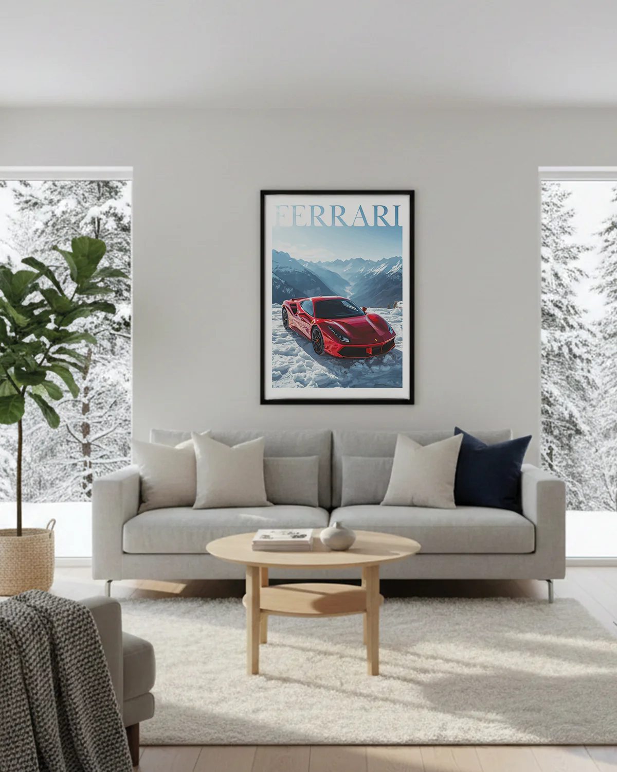 "Winter Ferrari No.3" Poster - Image 2