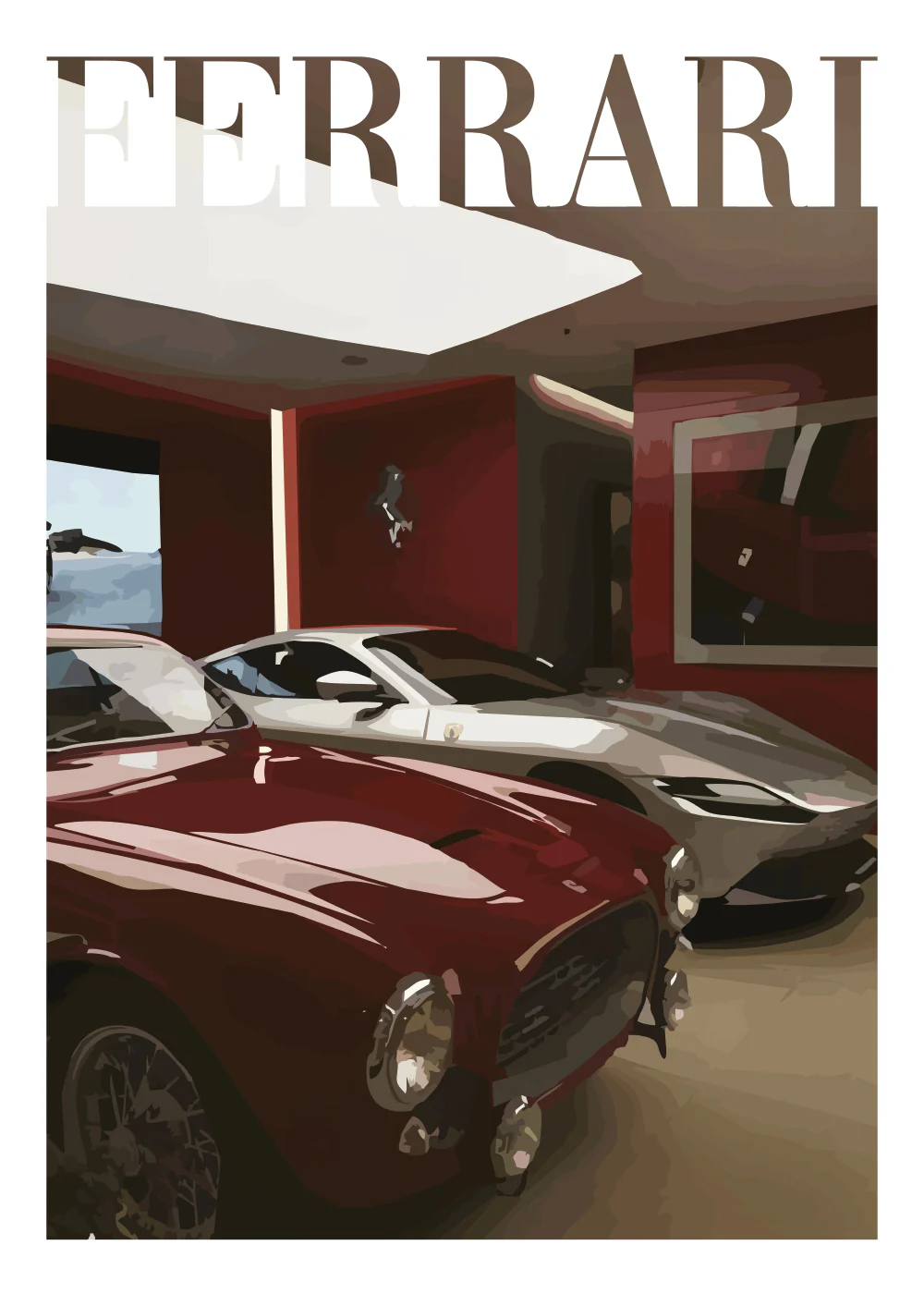 "Old Money Ferrari No.5" Poster