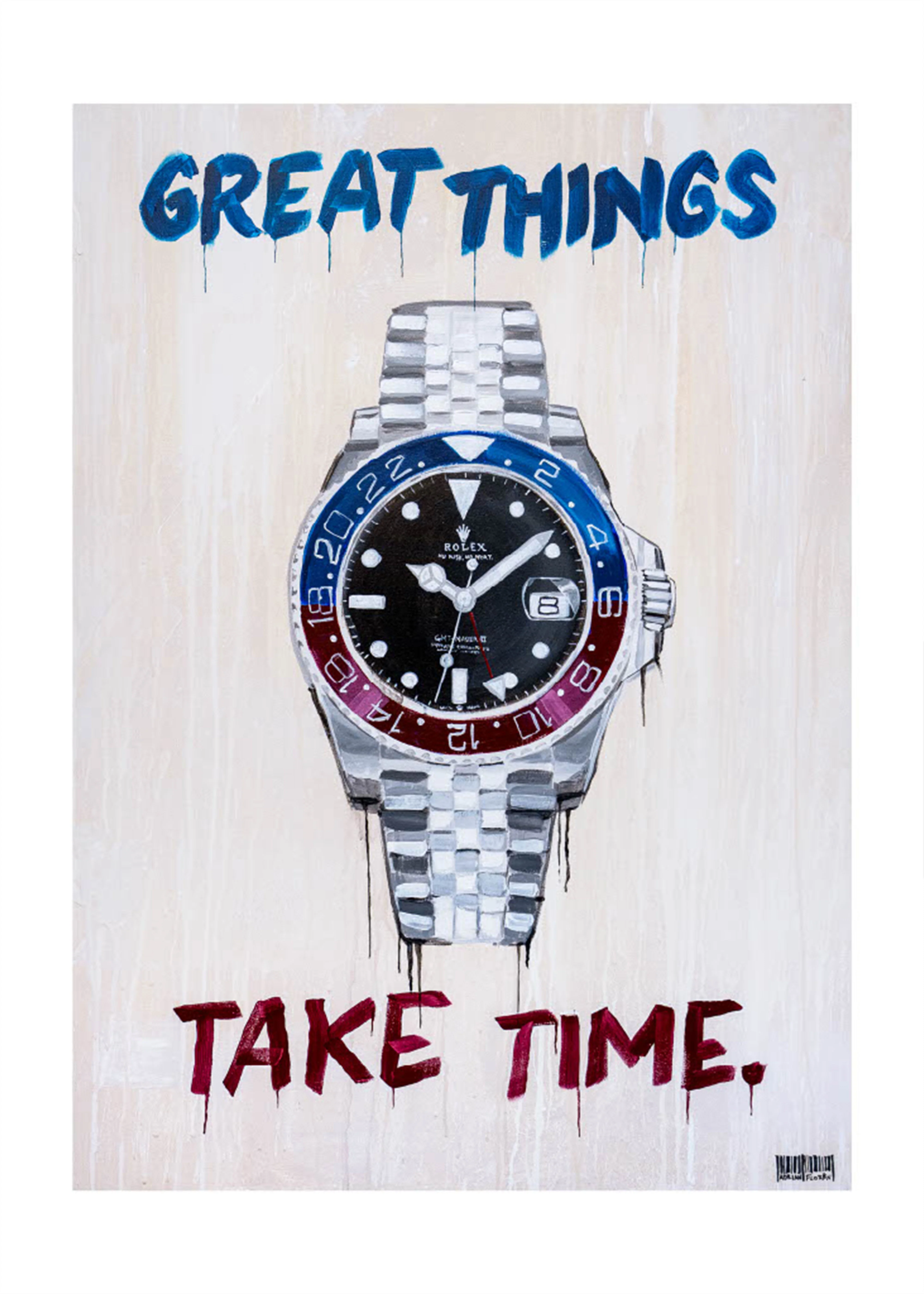 "Great Things, Take Time" Poster