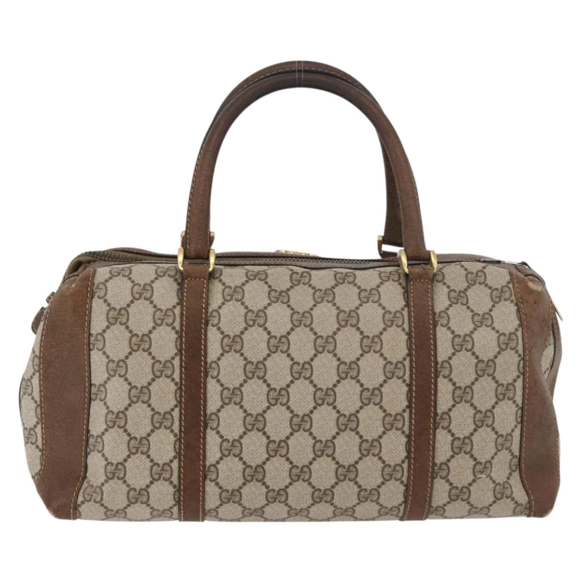 GG Supreme Boston Bag PVC Beige Gold - Image 4