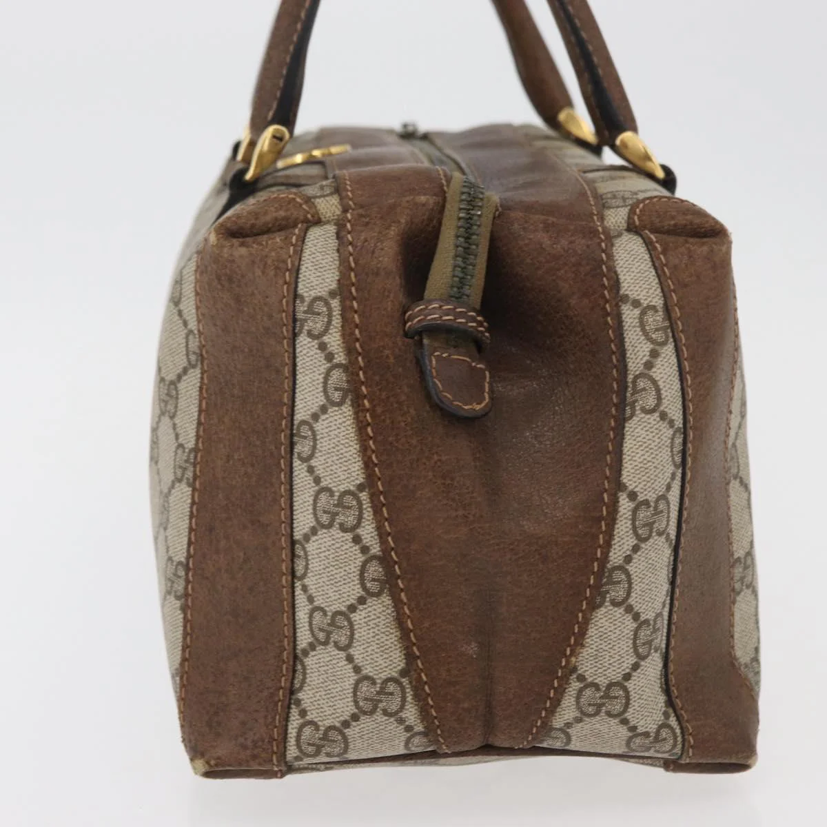 GG Supreme Boston Bag PVC Beige Gold - Image 5