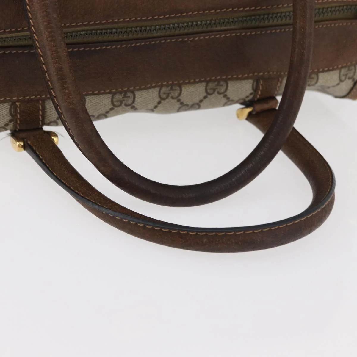 GG Supreme Boston Bag PVC Beige Gold - Image 8