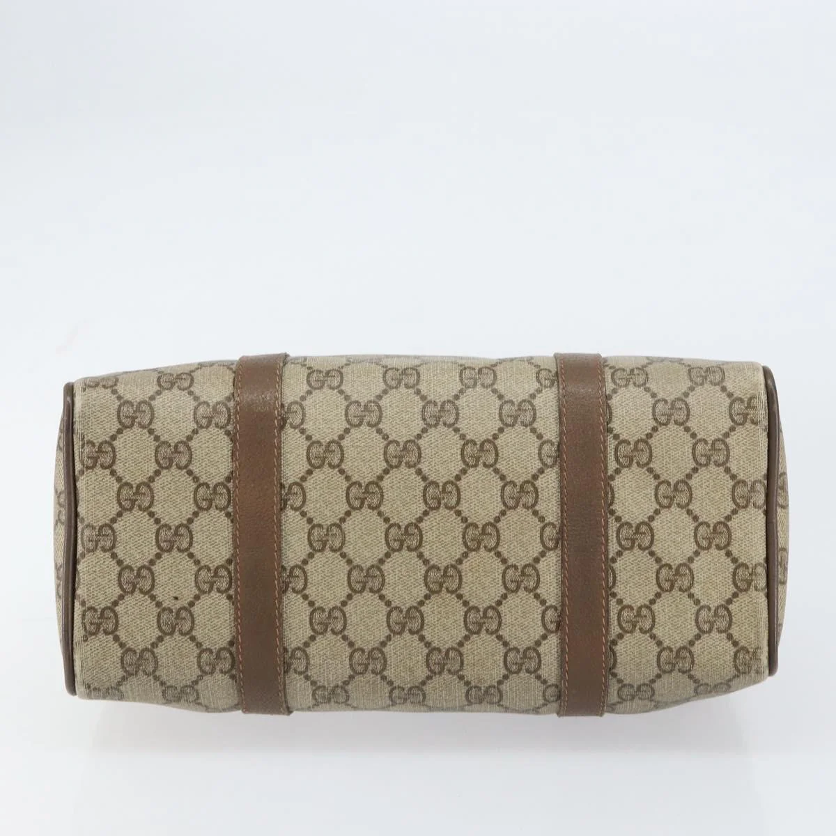 GG Supreme Sherry Line Hand Bag PVC Beige Gold - Image 10