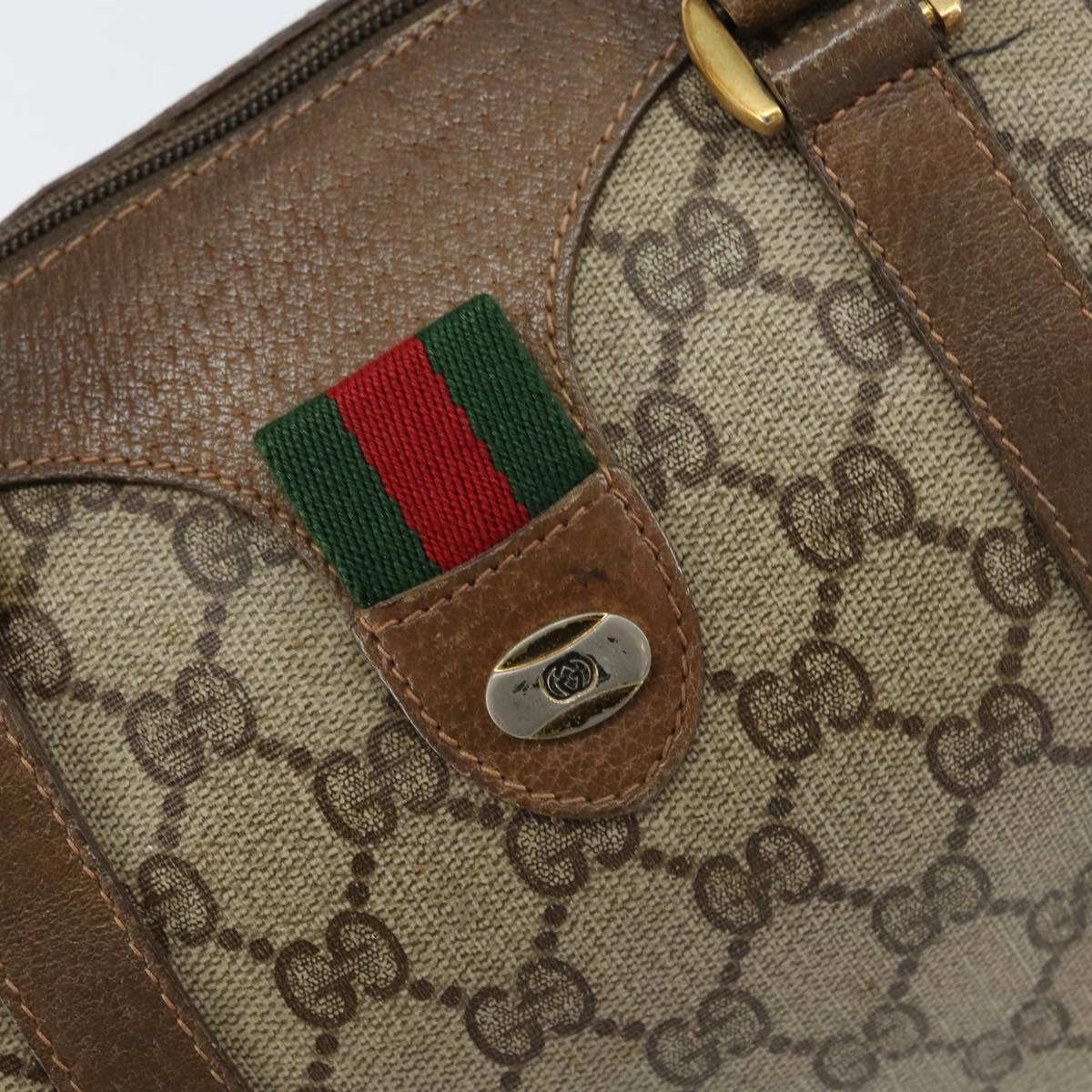 GG Supreme Sherry Line Hand Bag PVC Beige Gold - Image 15