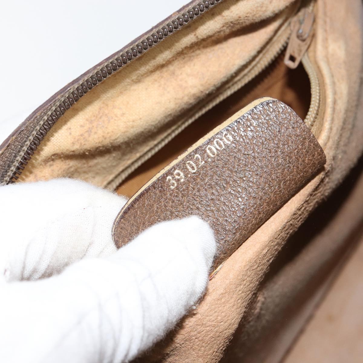 GG Supreme Sherry Line Hand Bag PVC Beige Gold - Image 24