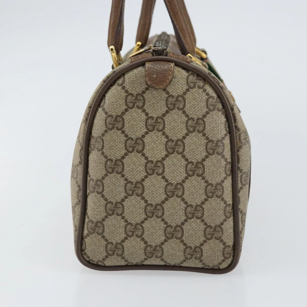 GG Supreme Sherry Line Hand Bag PVC Beige Gold - Image 5